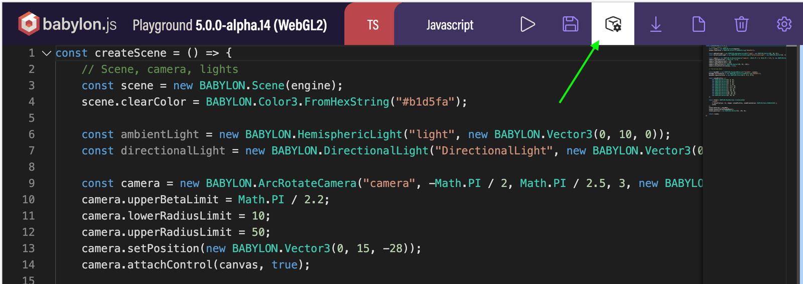 How to export a scene from the Babylon JS Playground – vrhermit