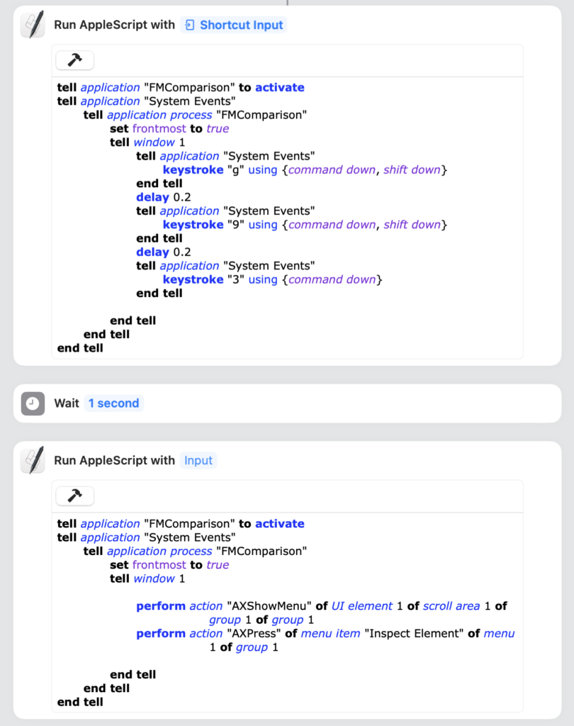 Apple Script screenshot