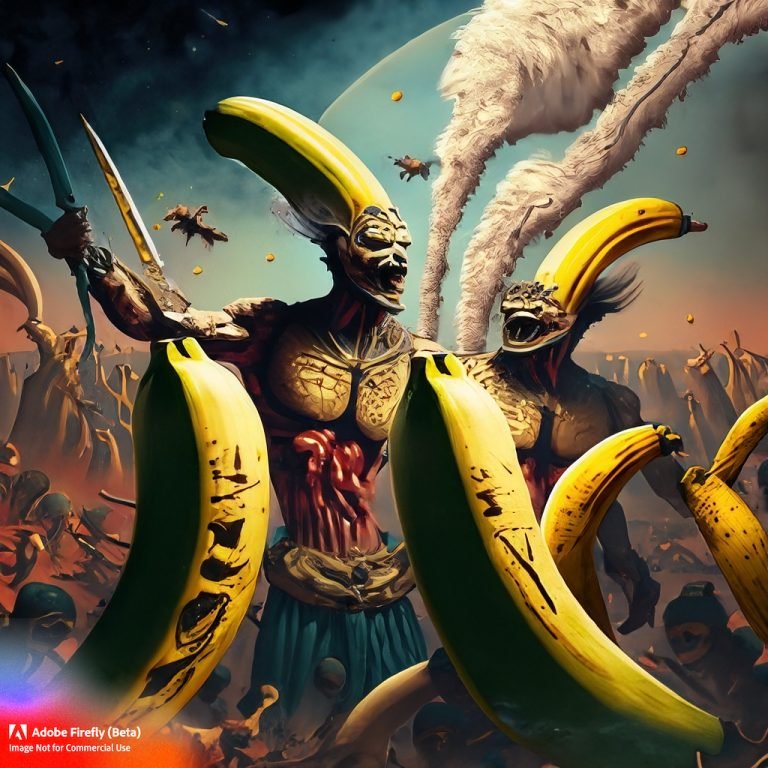 The great and terrible war of the Bananas, fought throughout time and space